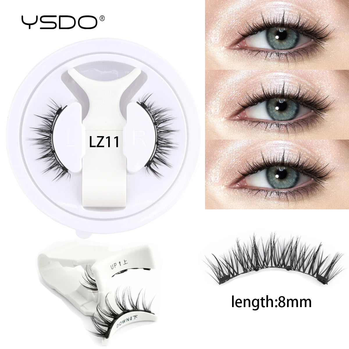 3D Magnetic Lashes No Glue | GlowUpBeautyTools