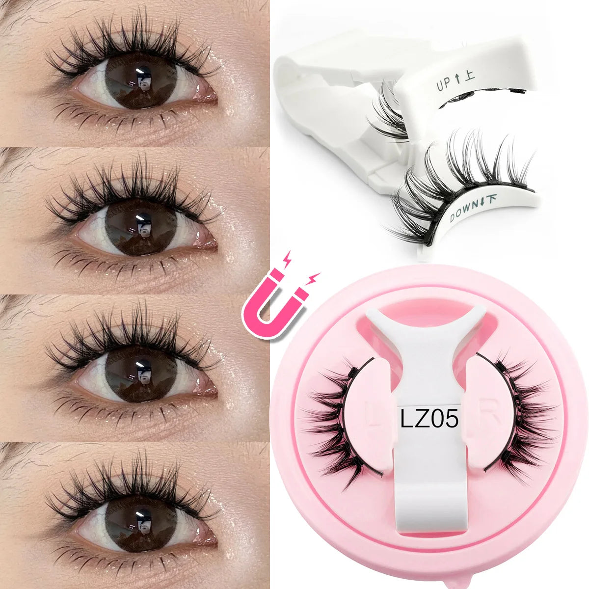 3D Magnetic Lashes No Glue | GlowUpBeautyTools