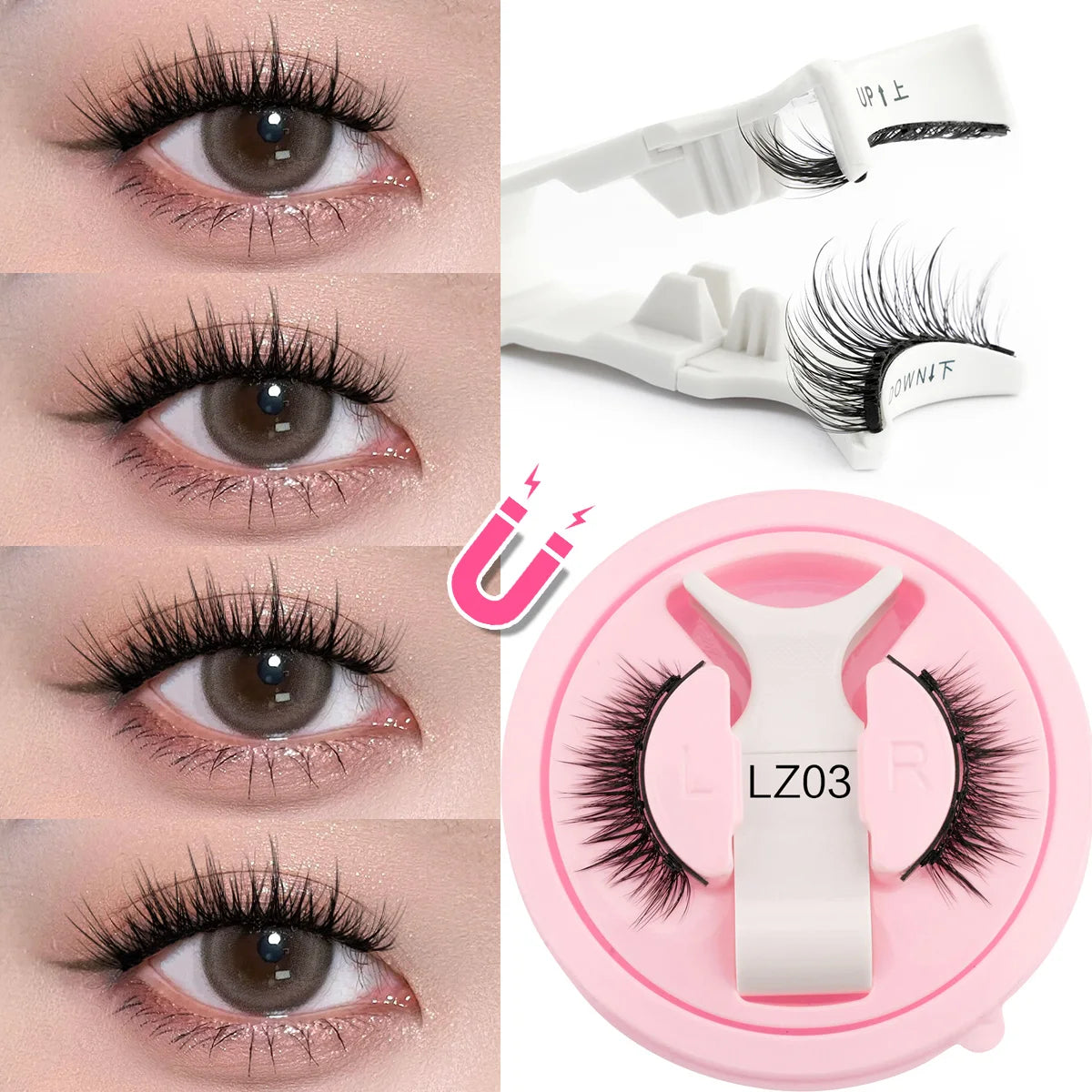 3D Magnetic Lashes No Glue | GlowUpBeautyTools
