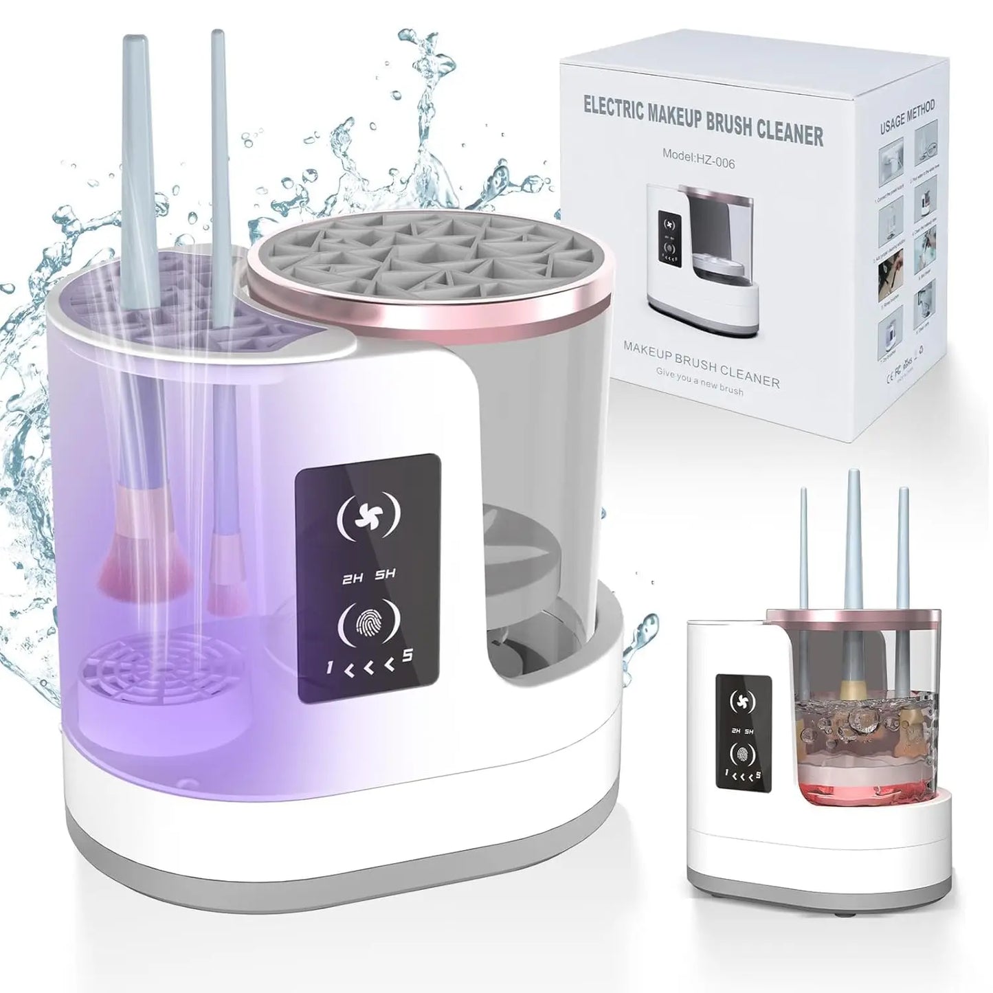 GlowUp Electric Makeup Brush Cleaner — Clean in Seconds