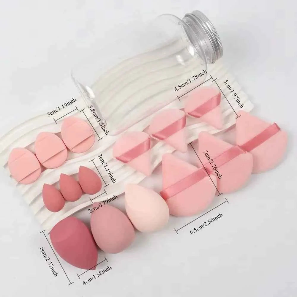 12/15Pcs Makeup Sponge Cosmetic Puff Foundation Sponges Blender Beauty Egg Powder Puffs Women Make Up Accessories Makeup Tools